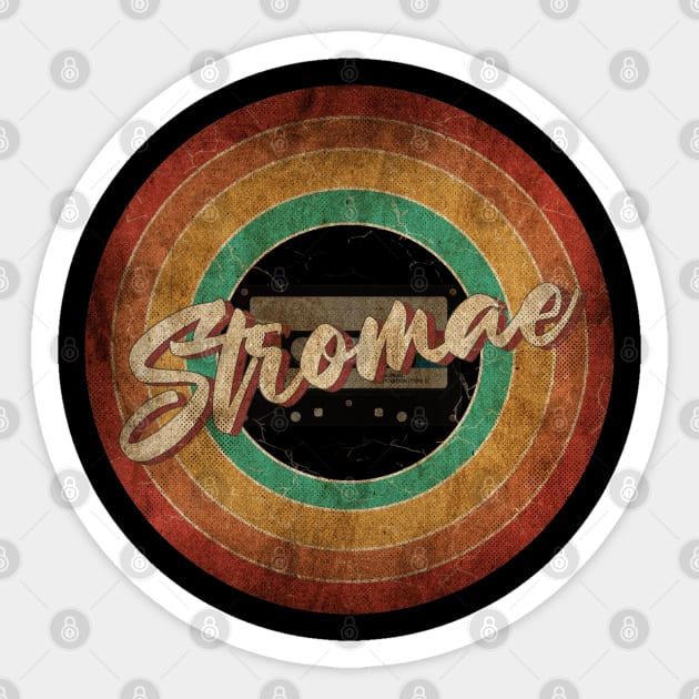 Stromae Vintage Circle Art Sticker by antongg